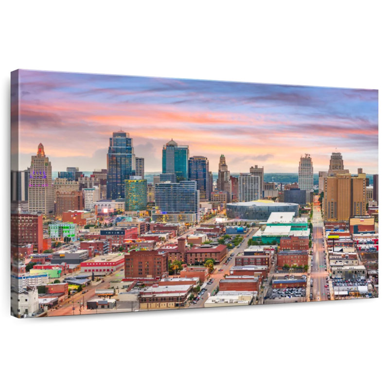 Kansas Cityscape, H 8 po x l 12 po