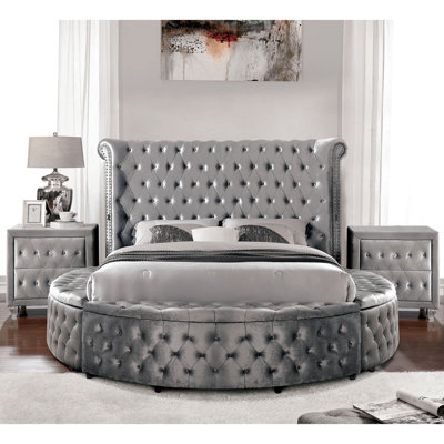 Ensemble de chambre avec lit plateforme 3 pièces Dilbeck