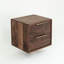 Floating walnut nightstand