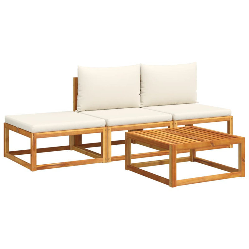  Ensemble de canapé de jardin Beige
