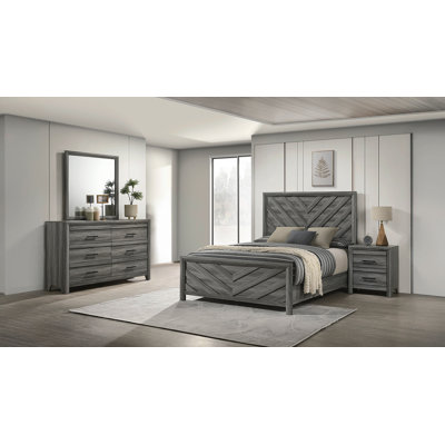 Ensemble de chambre avec grand lit 4 pièces Denver