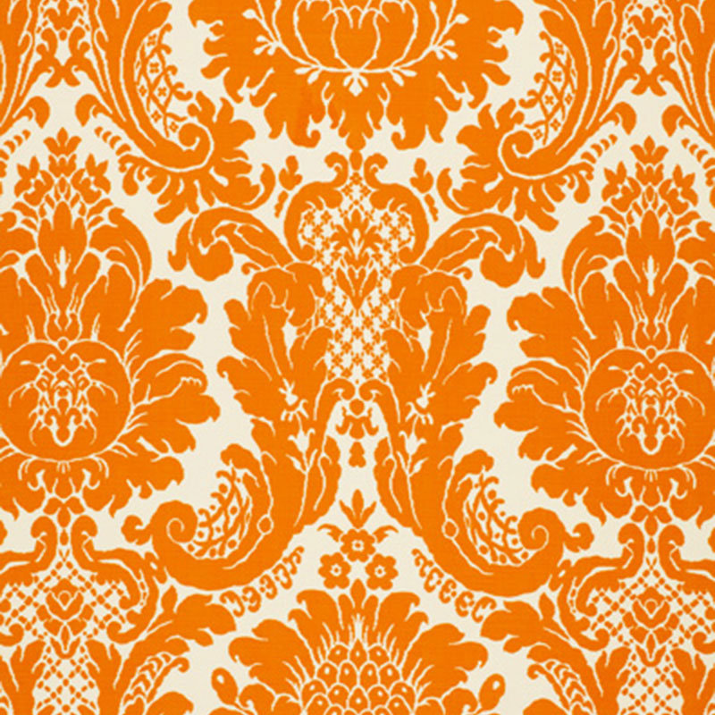 Tissu Harmon Manor II, Tangerine