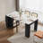 Convertible Dining & Island Table With LED Lighting And Charging Ports, Hidden Storage-390918054