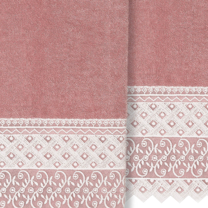 Aiden Midweight Bath Towel, Tea Rose
