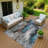 Machine Washable Indoor/Outdoor Layton ACN2242 Abstract Rug-654603864