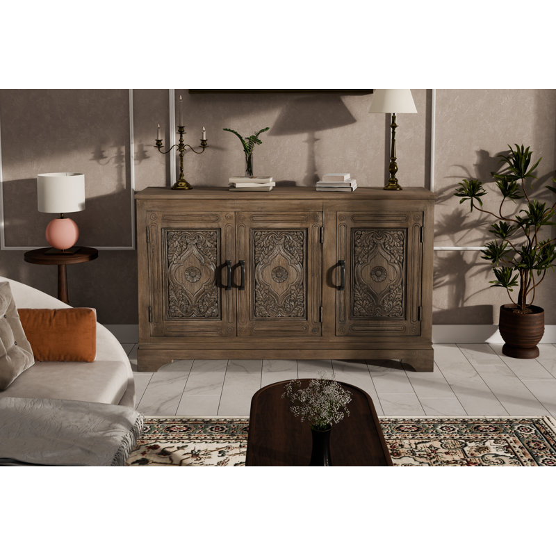Buffet en bois massif 59 po Berlene