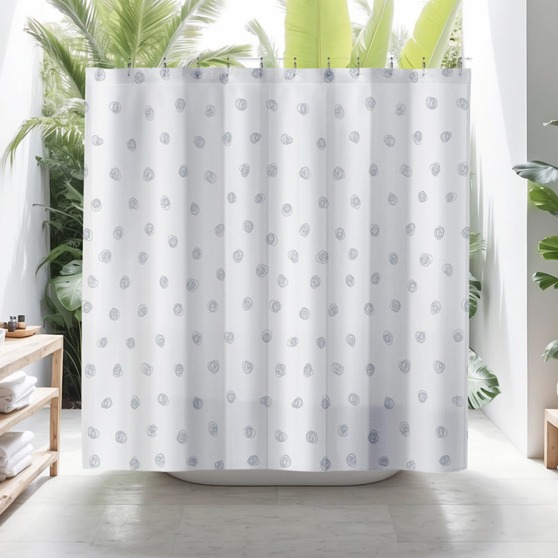 Rideau de douche Coco, Gris