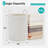 Cotton Rope Laundry Hamper - Woven Collapsible Clothes Storage Basket For Laundry Room, Bedroom, Dorm Organizing - Breathable, Large Capacity, Foldable & Washable Design-410651431