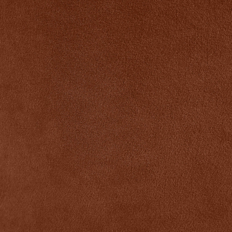 Tabouret de comptoir Zuno, Velours cognac