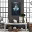 «Ballet Dancer Gallery», toile tendue sur fond blanc et bleu-1826414172