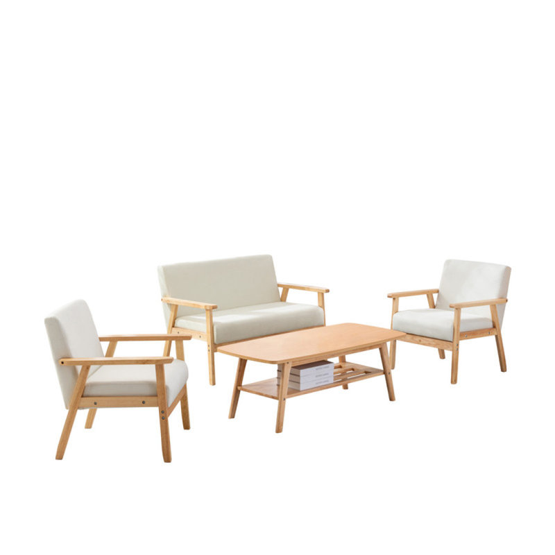 Ensemble de causeuse et 2 chaises Donegan