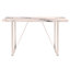 Ensemble de 5 chaises de table de salle à manger, ensemble de table de salle à manger rectangulaire pour 4 personnes, table de salle à manger moderne avec 4 chaises en cuir synthétique, blanc