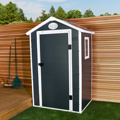 Abdulahad 4.4 ft. W X 3.4 ft. D Plastic Tool Shed