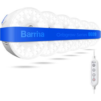 Barrina Orbgrow Og09 Puck Grow Light, 5000k 54w, plante à spectre complet pour plantes d'intérieur, 6 paquets