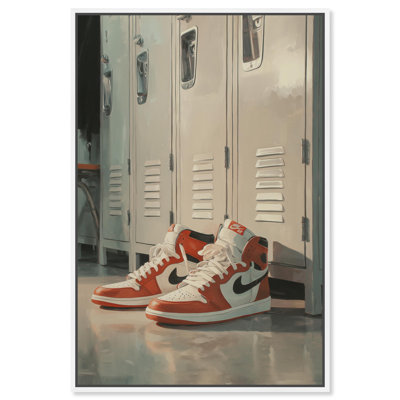 «Ready for After School», impression murale sur toile encadrée par Notoriart, cadre blanc, 16 x 24