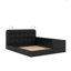Grand lit plateforme tapissier avec 2 lampes de lecture-568052809
