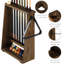 MyGift Wood Pool Cue Rack
