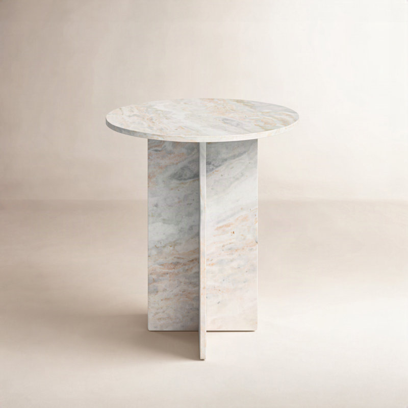 Halen Marble Top End Table