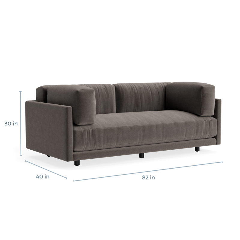 MTO - Sunday Sofa, Storm Velvet