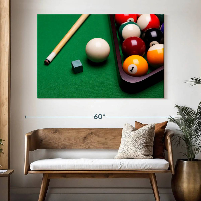 Équipement de billard Senne, H 34 po x l 51 po