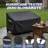 600D Oxford Fabric Heavy Duty 2-Seater Outdoor Sofa Cover, All-Weather Waterproof Patio Furniture Cover with Air Vent and Reinforced Handles-937408689