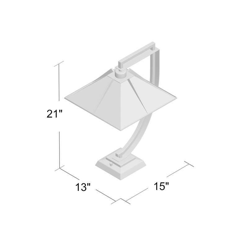 Lampe de table arquée 21 po Reinert
