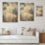 «White Mums In Blue Dream I - Mums», art sur bois de pin naturel-1545441038
