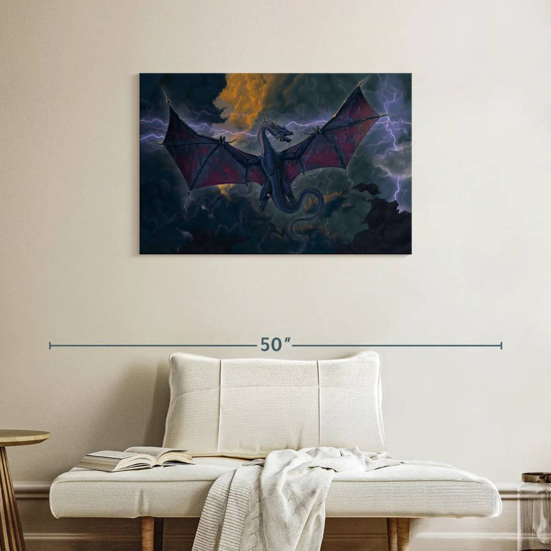 Kelan Thunder Dragon, 24" H x 36" W