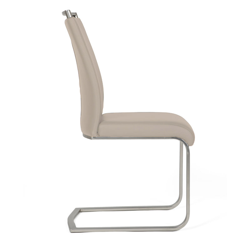 Sigrid 49cm H Upholstered Cantilever Chair, Taupe