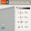  Store alvéolaire semi-transparent sans fil 1 po No Drill No Tools-1040567145-1040567354