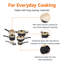 Perrysville 11 - Piece Granite Cookware Set