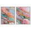 «Sweet Gemstone Duo», ensemble de reproductions d'art mural encadrées par Art Remedy, cadre argenté, 16 x 20-941123599-941123612