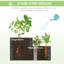 Lit de jardin surélevé en métal 4 pi x 3,5 pi Najlaim