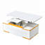 Luxueuse table basse ultra-brillante avec plateau relevable et tabourets de rangement pour la vie moderne.-629818343