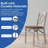 Stakmore Double "X" Back Folding Chair, Driftwood Frame, Bravado Aztec Fabric