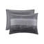 Ensembles de literie noirs confortables avec courtepointe en microfibre pour maison moderne