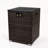 Wicker Fire Pit Column with Glass Wind Guard