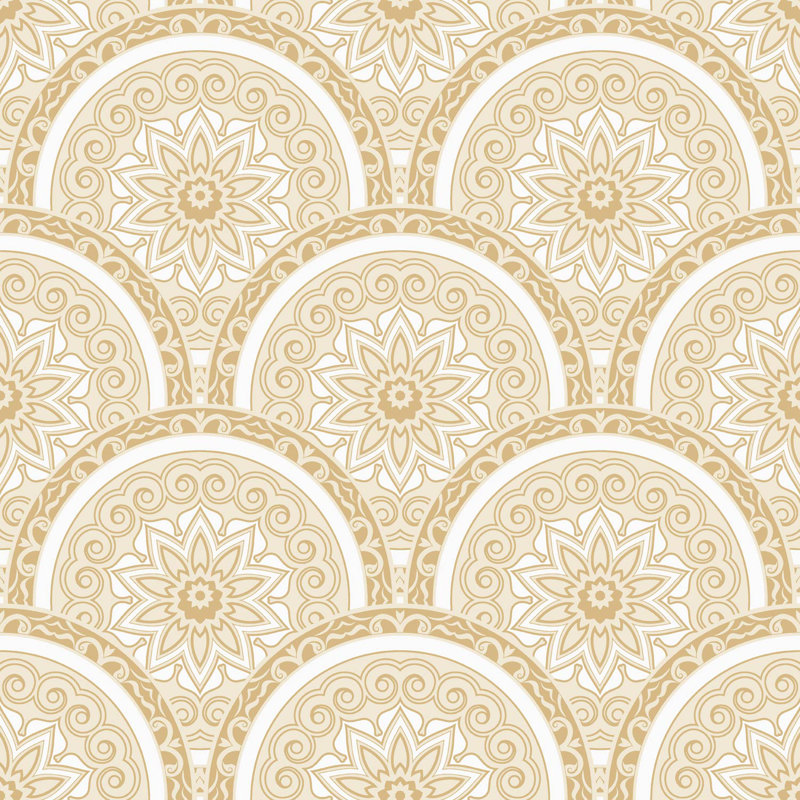 Jasmyn 10m x 53cm Wallpaper Roll, Gold