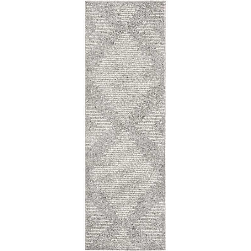 Geometric Indoor Rug, Runner 2'7" x 8'
