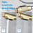 ​​Brushed Gold Pull-Down Vessel Faucet - Single Hole Bathroom Sink Faucet With Lift Spout & Dual Spray Modes​-121292157