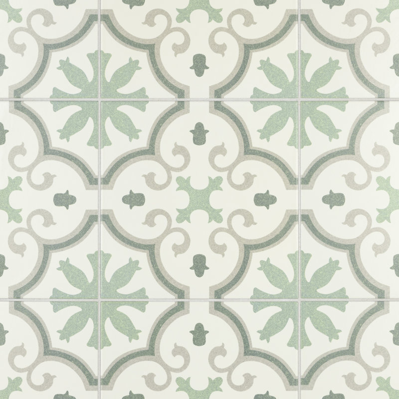 Monteca 10" x 10" Porcelain Patterned Wall & Floor Tile