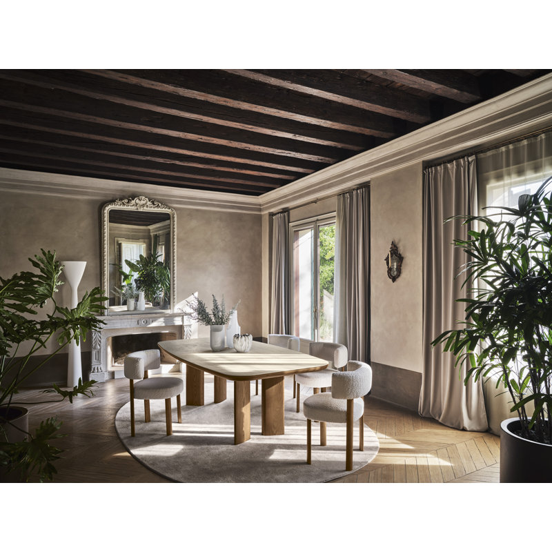 Sandy Fixed Tables, White Travertino