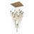 Modern 41 Light Hanging Crystal Flushed Chandelier
