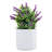 Artificial Purple Lavender Plant In Ceramic Pot