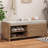 43" Distressed Shutter Storage Bench, Entryway Storage with Storage-1992143306