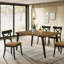 Chaise d'appoint brune et noire (ensemble de 2)