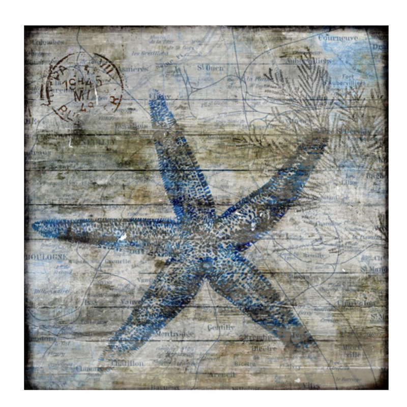 «Against the Tide IV» par Sofia Fox - impression d'art graphique, H 36 po x l 36 po, Plexi