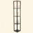 Etagere Floor Lamp With 3-Tier Shelves, LED Standing Light With Storage For Home Décor And Organization, Fabric Shade For Ambient Lighting