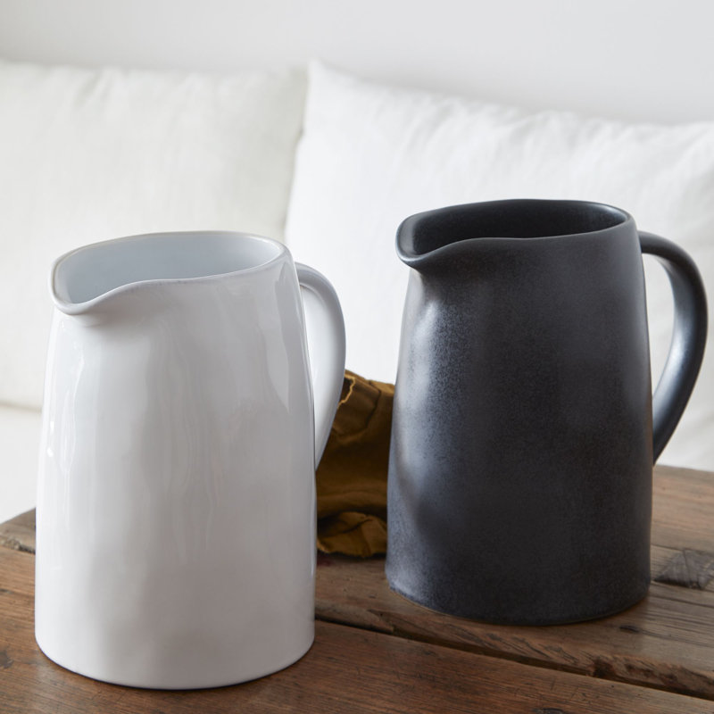 Livia 74oz. Pitcher, White