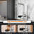 Pull Down Single Handle Kitchen Faucet With 3-Mode Sprayer & Glass Rinser-129258043